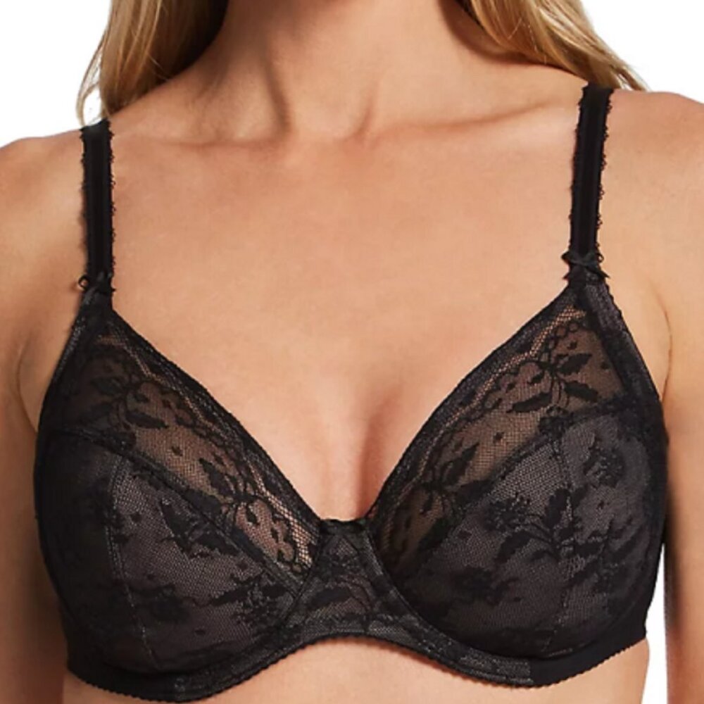Wacoal Lifted in Luxury No-Underwire Bra Black 40D (Sku A20)